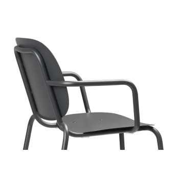 SI-SI' armchair with galvanized frame from SCAB