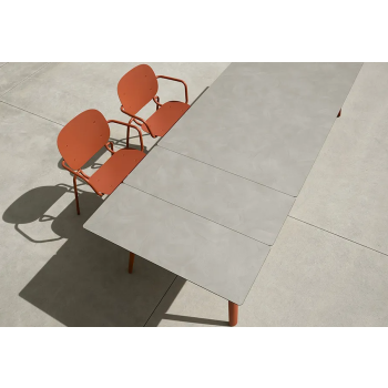 SI-SI' armchair with galvanized frame from SCAB