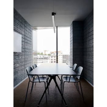 SI-SI' armchair with galvanized frame from SCAB