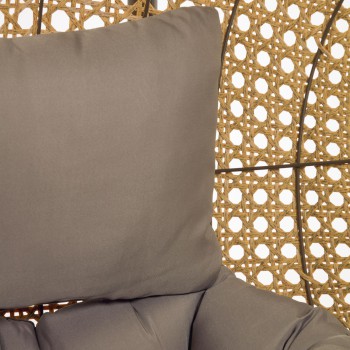 Cira hanging chair with natural finish