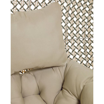 Cira hanging chair with natural finish