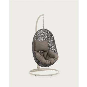 Florina hanging chair in dark grey