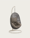 Florina hanging chair in dark grey