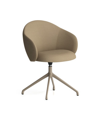 VOLTA armchair with Infiniti 4-star base