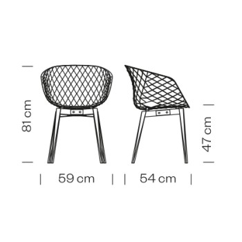 Armchair with wooden legs UNI-KA 599 ET AL