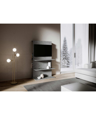 Loki TV Stand - Loki B TV Stand in Spatulated Anthracite