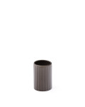 Selime brown stoneware toothbrush holder
