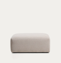 Blok pouf in beige chenille 90x104 cm FSC Mix Credit