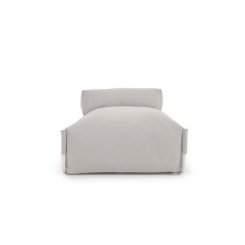 Square outdoor modular lounge sofa pouf