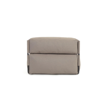 Square modular outdoor sofa pouf 