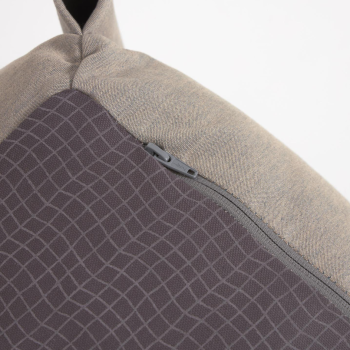 Square modular outdoor sofa pouf 