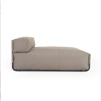 Square modular outdoor sofa pouf 