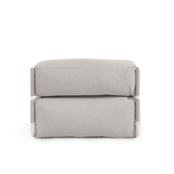100% Outdoor Square Modular Backrest Sofa Pouf