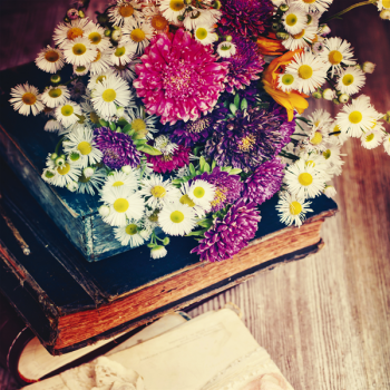 Framework BOOKS WITH FLOWERS G1080 PINTDECOR