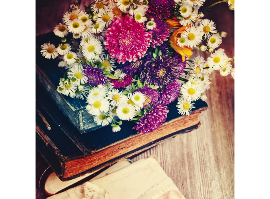 Framework BOOKS WITH FLOWERS G1080 PINTDECOR