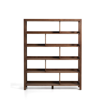 Norani shelving unit in solid wood and acacia veneer 150 x 185 cm