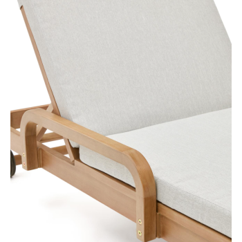 Sonsaura deck chair in solid FSC 100% eucalyptus wood