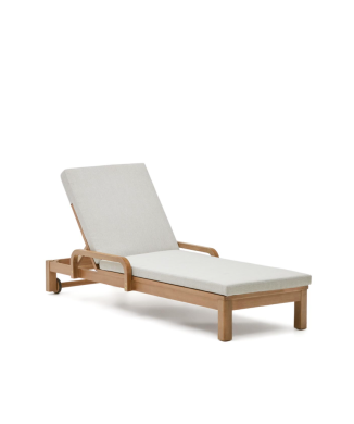 Sonsaura deck chair in solid FSC 100% eucalyptus wood