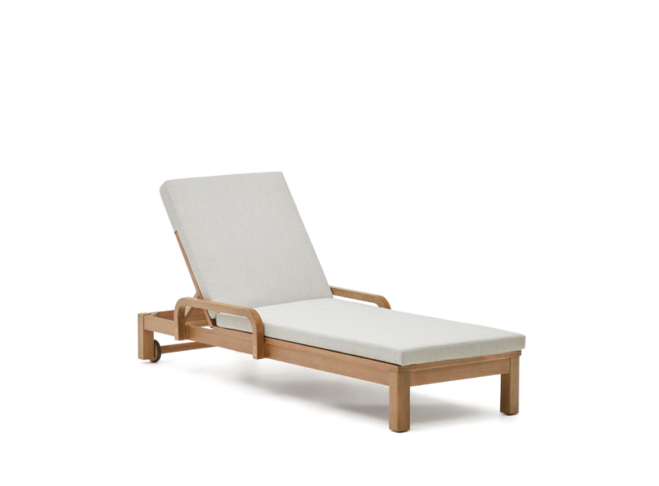 Sonsaura deck chair in solid FSC 100% eucalyptus wood