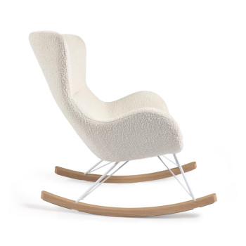 Vania Rocking Chair in White Shearling