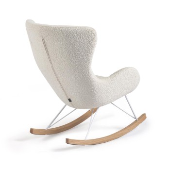 Vania Rocking Chair in White Shearling