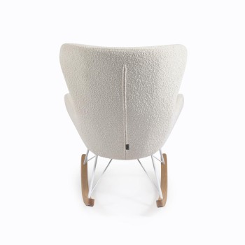Vania Rocking Chair in White Shearling