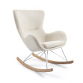 Vania Rocking Chair in White Shearling