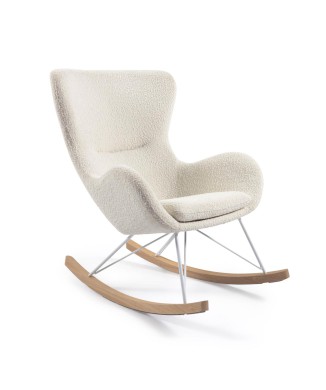 Vania Rocking Chair in White Shearling