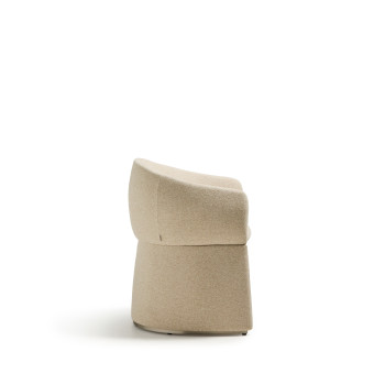 Bosca chair in beige chenille