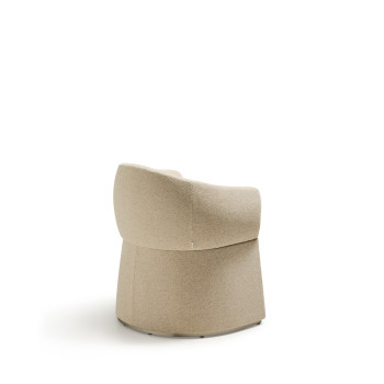 Bosca chair in beige chenille