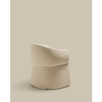 Bosca chair in beige chenille