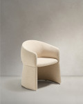 Bosca chair in beige chenille