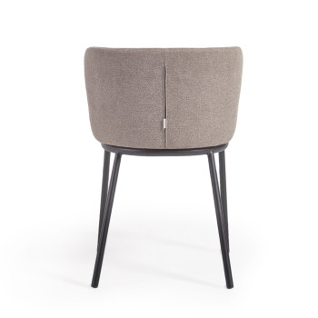 Ciselia chair in chenille fabric