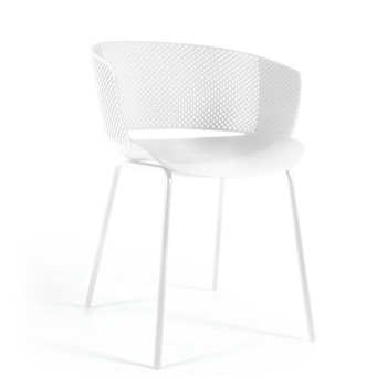 100% Yeray white outdoor chair