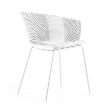 100% Yeray white outdoor chair