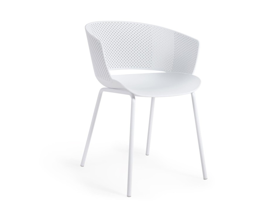 100% Yeray white outdoor chair