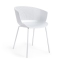 100% Yeray white outdoor chair