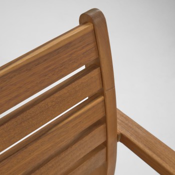 Hanzel outdoor chair in 100% FSC solid acacia wood