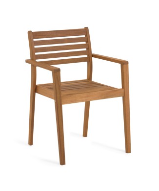 Hanzel outdoor chair in 100% FSC solid acacia wood