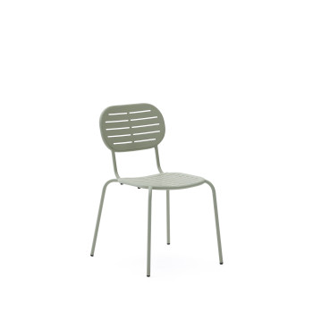 Brai stackable outdoor chair in galvanized steel