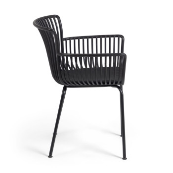 Surpika black outdoor chair