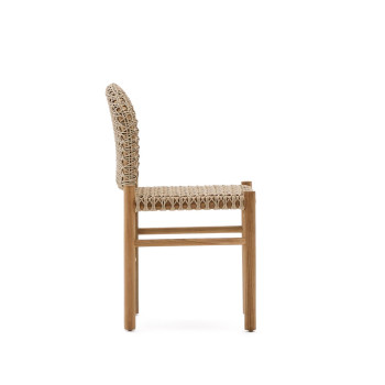 Tavira outdoor chair in solid teak wood