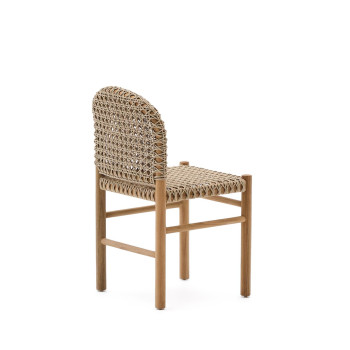 Tavira outdoor chair in solid teak wood