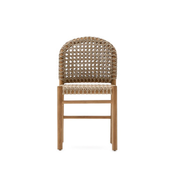 Tavira outdoor chair in solid teak wood