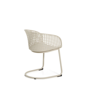 Tenaro outdoor chair in plastic with steel frame