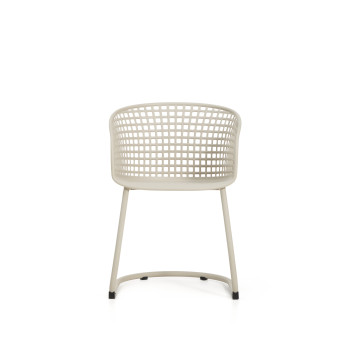 Tenaro outdoor chair in plastic with steel frame