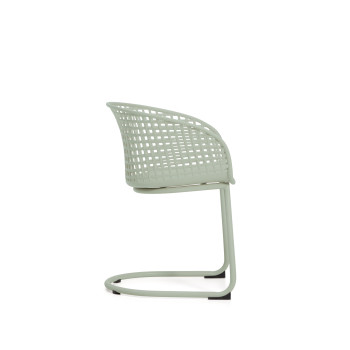 Tenaro outdoor chair in plastic with steel frame