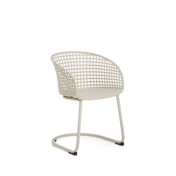 Tenaro outdoor chair in plastic with steel frame