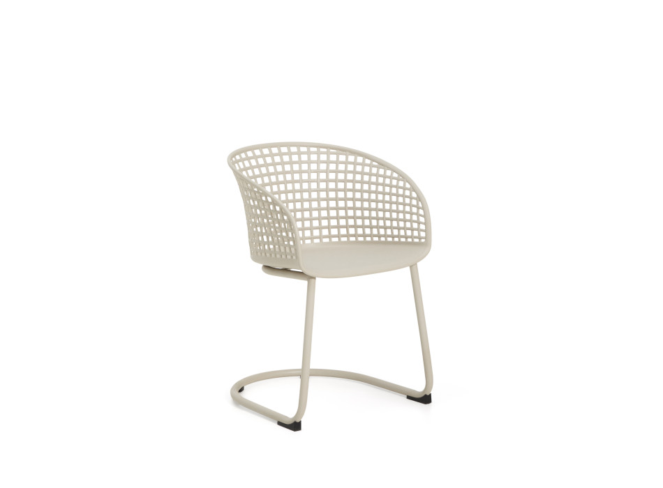 Tenaro outdoor chair in plastic with steel frame