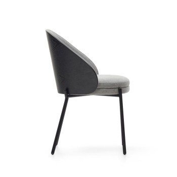 Eamy chair in light grey ash veneer